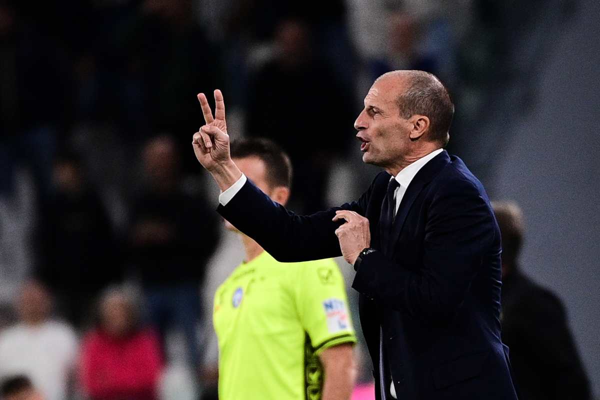 Allegri gelato dopo la vittoria contro il Verona