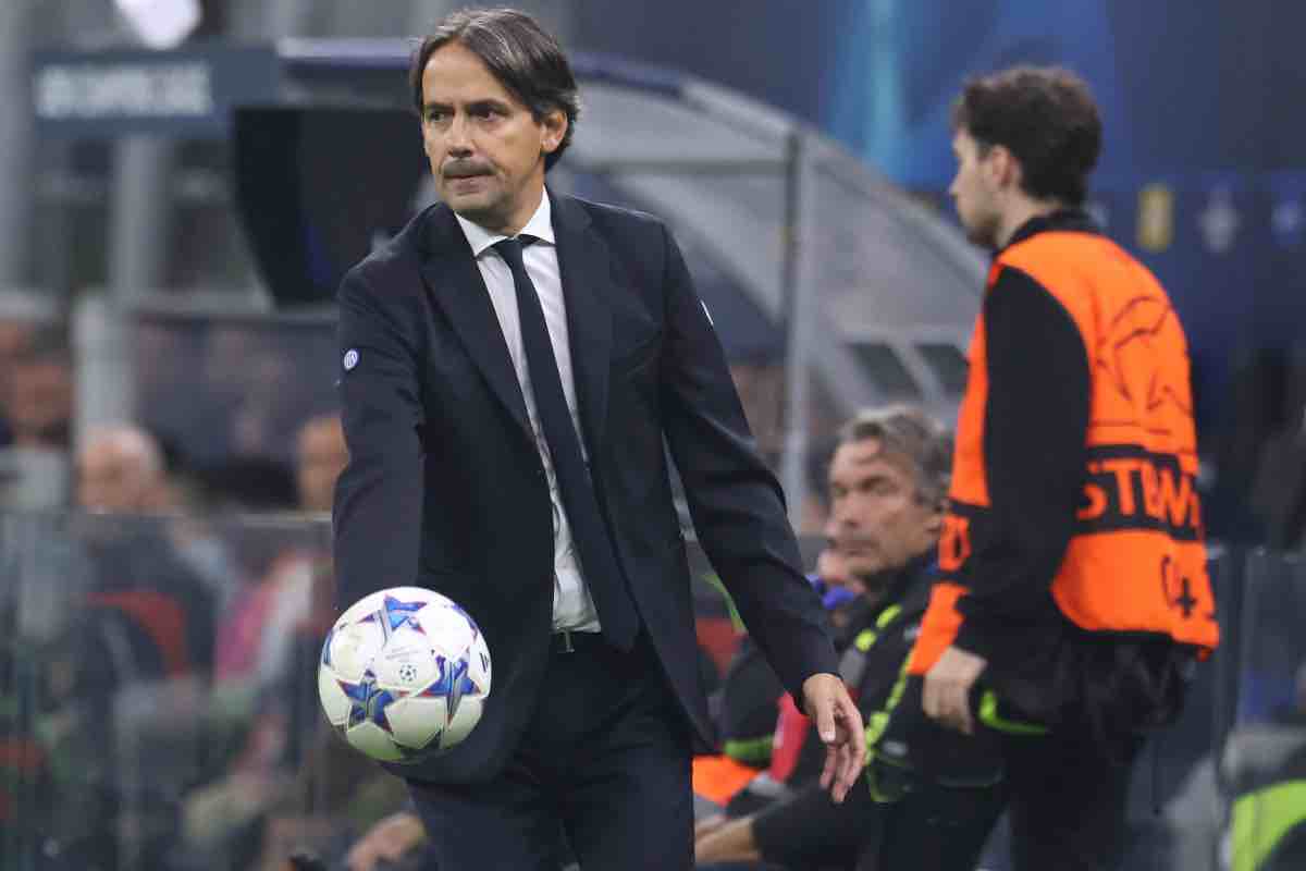 Simone Inzaghi a bordocampo