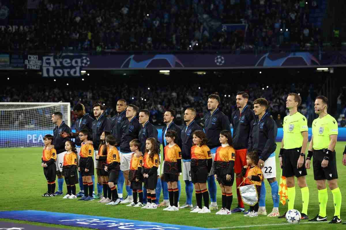 Annuncio su panchina del Napoli
