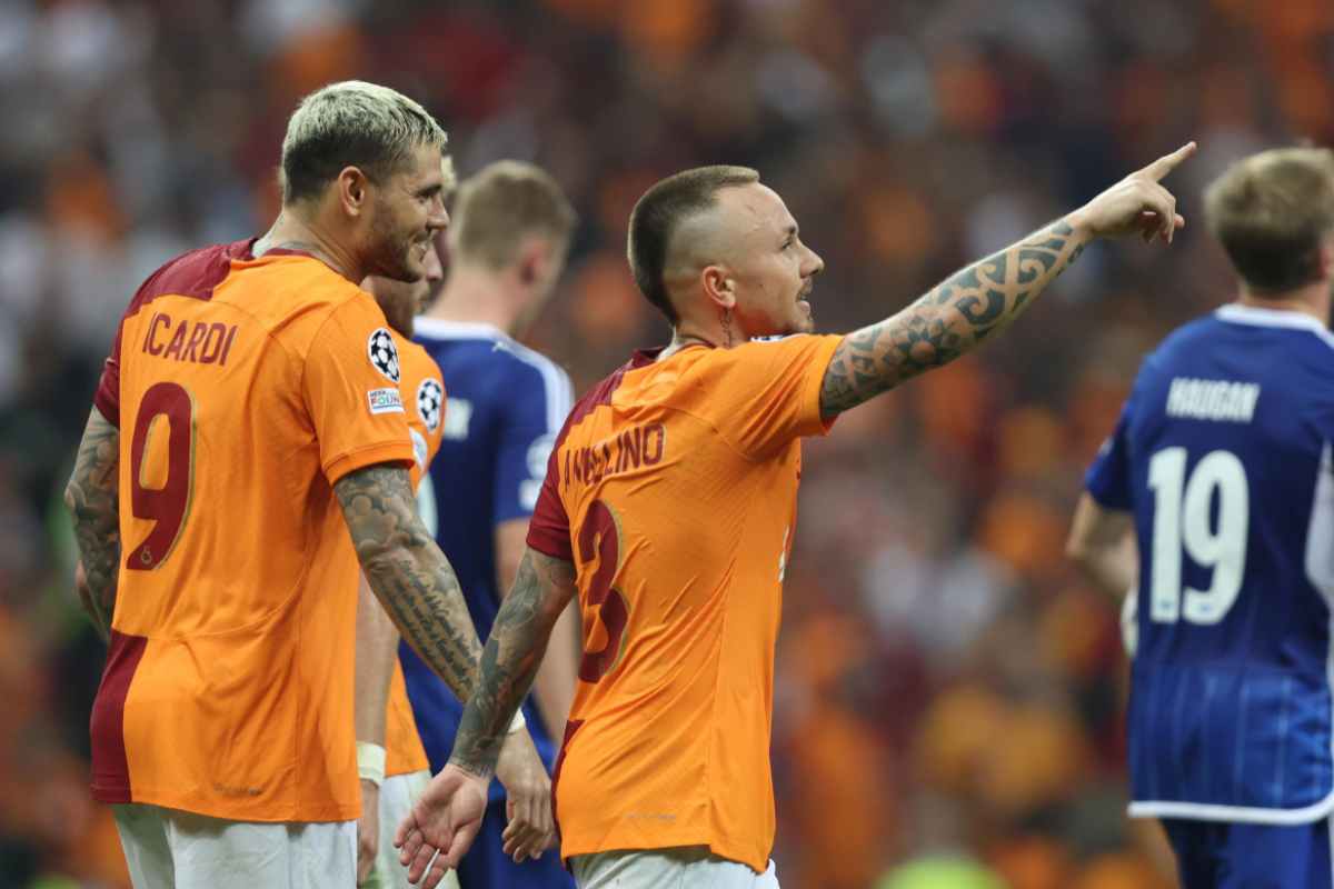 Angelino ed Icardi esultano