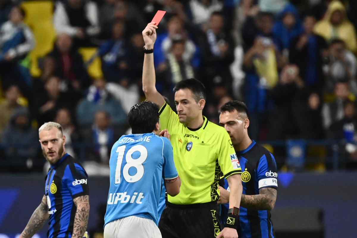 Napoli-Inter, polemica contro gli arbitri