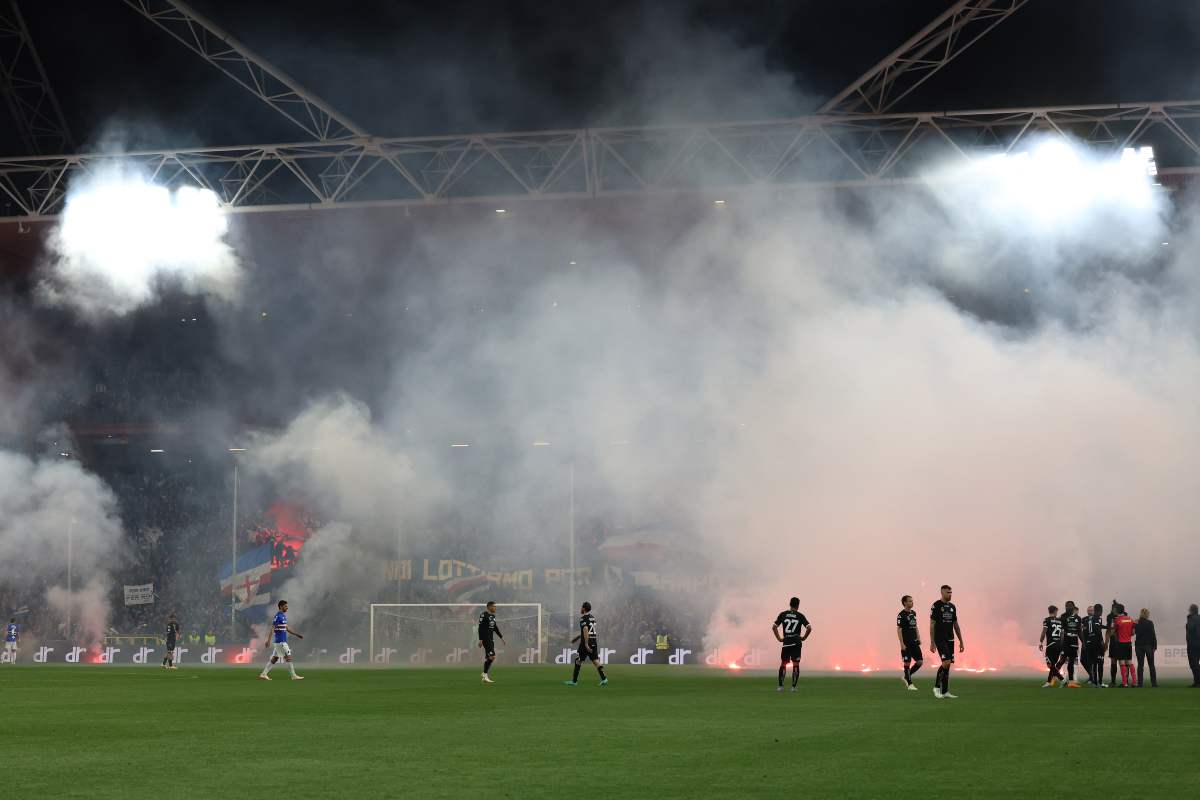 Tifosi sugli spalti e tensioni