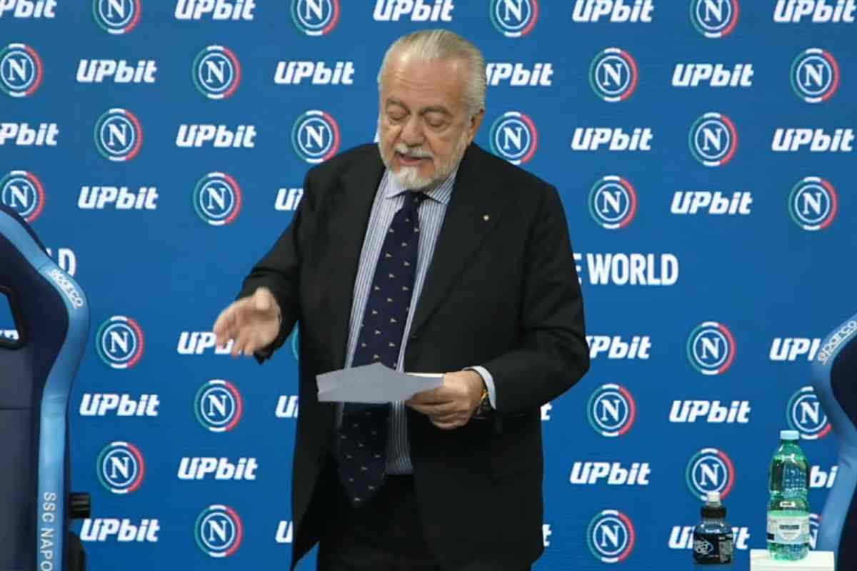 De Laurentiis parla in conferenza stampa
