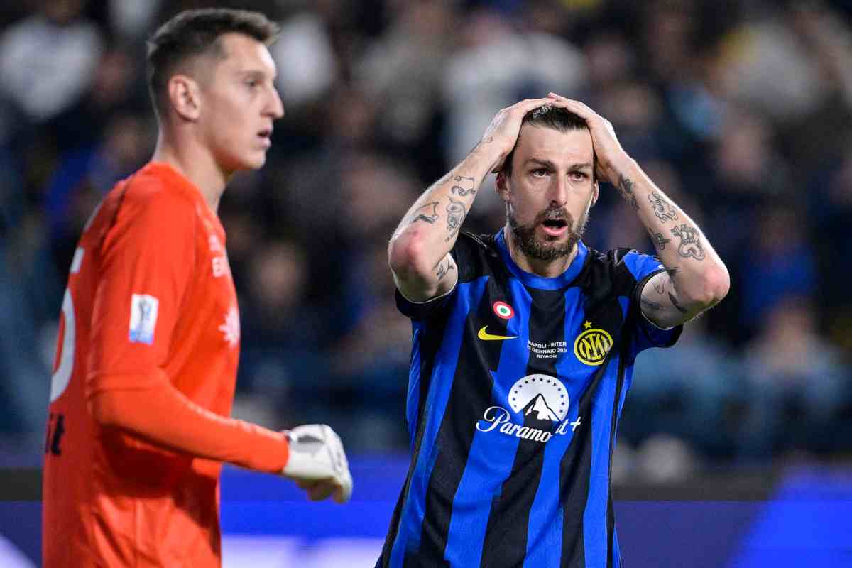 Infortunio per Francesco Acerbi, l'Inter annuncia le condizioni