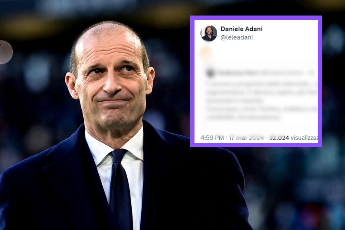 Allegri e il duro attacco di Sky Sport, commenta pure Lele Adani