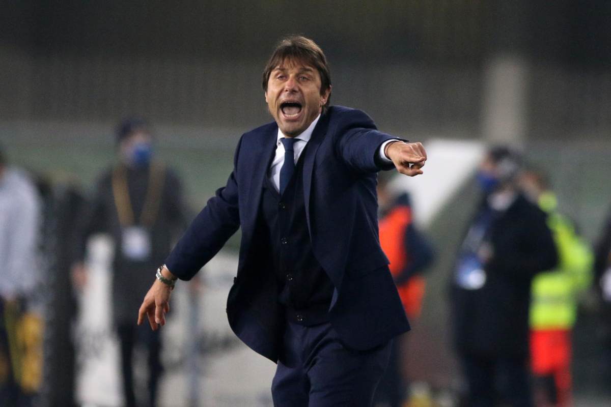 Antonio Conte in panchina in Serie A nel 2025