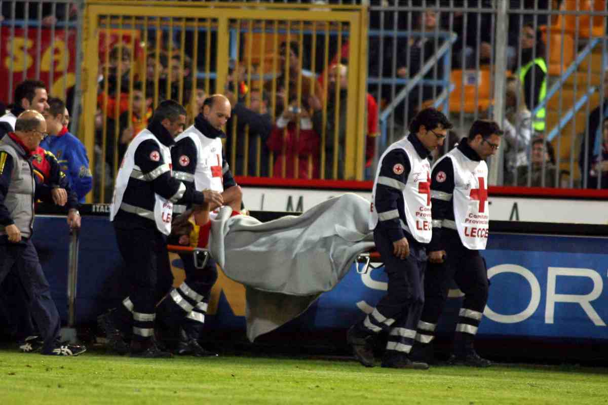 Malore per il calciatore in Serie A
