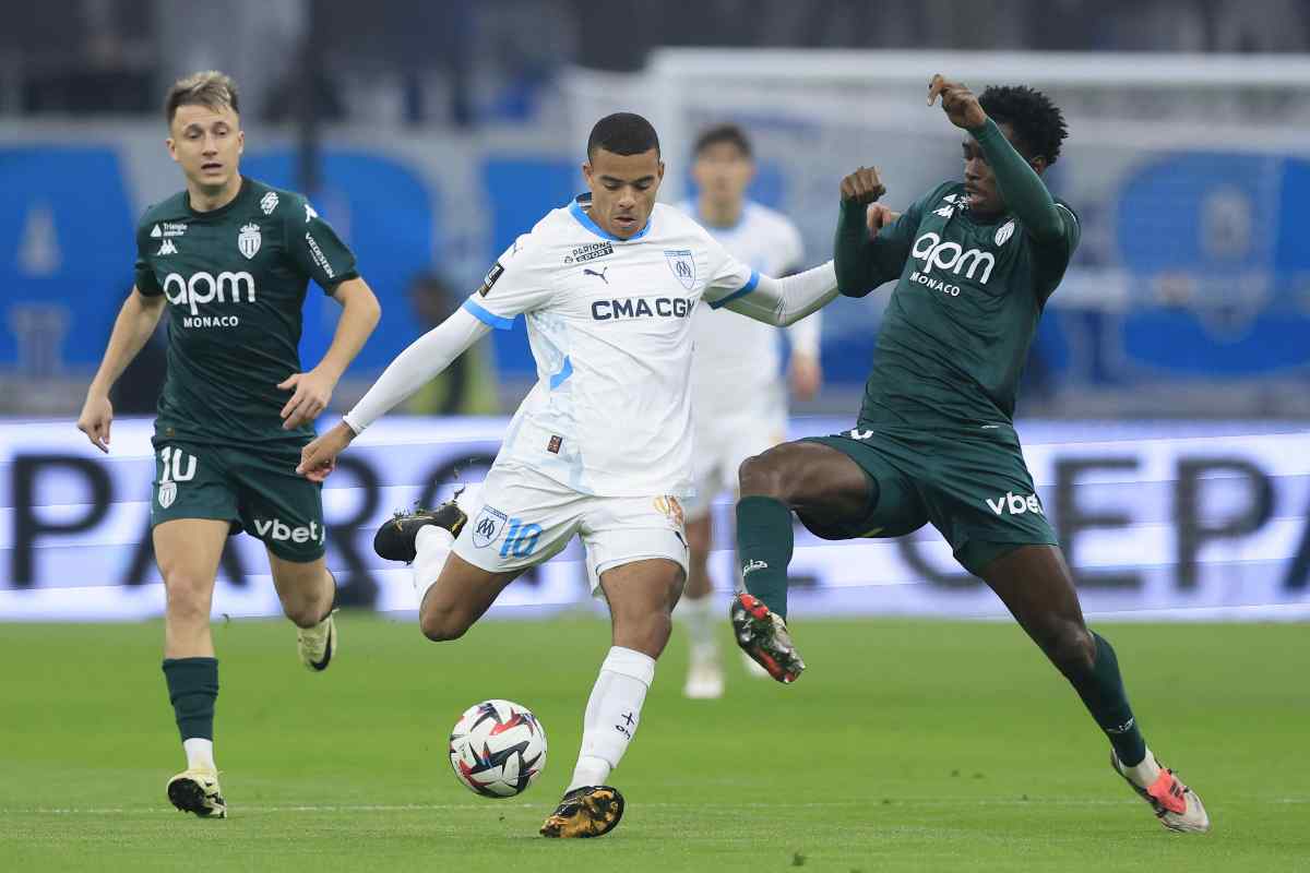 Mason Greenwood in azione con il Marsiglia