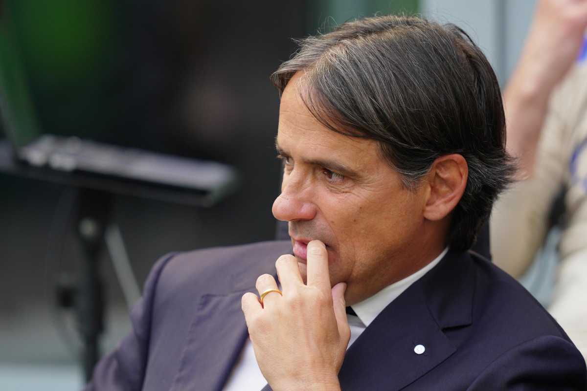 Simone Inzaghi in primo piano