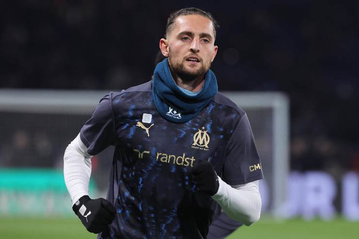 Adrien Rabiot con la maglia dell'Olympique Marsiglia