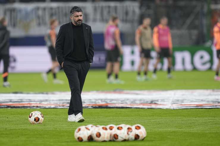 Gattuso in campo