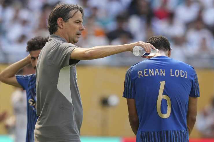 Inzaghi con Renan Lodi