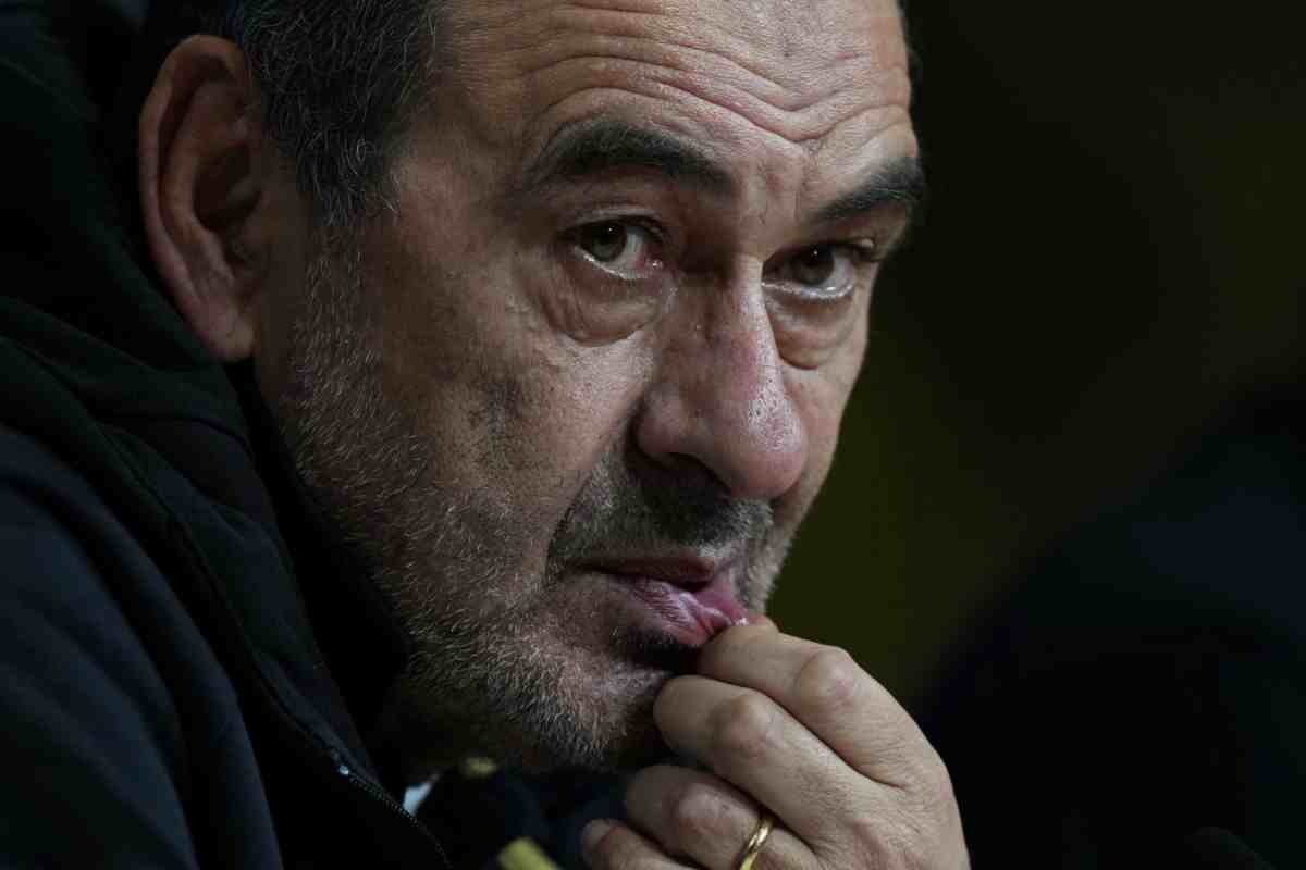 Sarri in primo piano