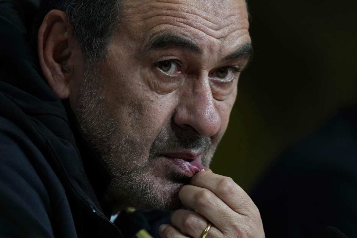Sarri in primo piano