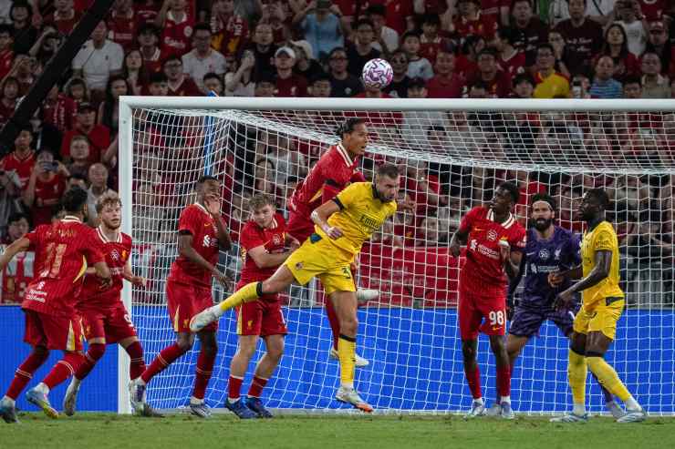Milan e Liverpool in azione