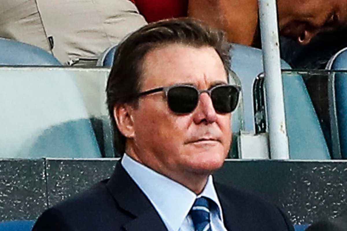 Il proprietario della Roma Dan Friedkin allo stadio Olimpico