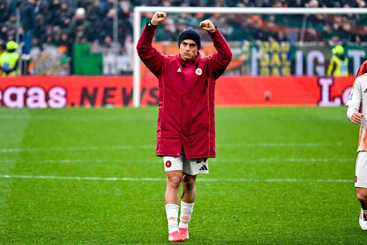 Paulo Dybala in un momento di gioia
