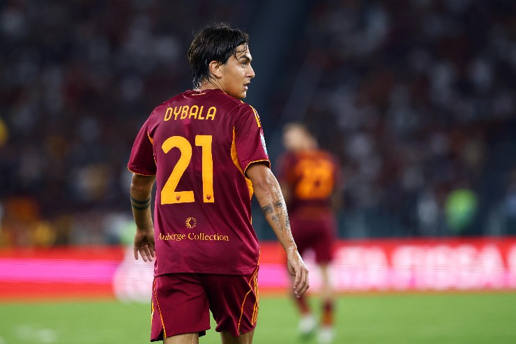 Paulo Dybala durante la gara con il Torino