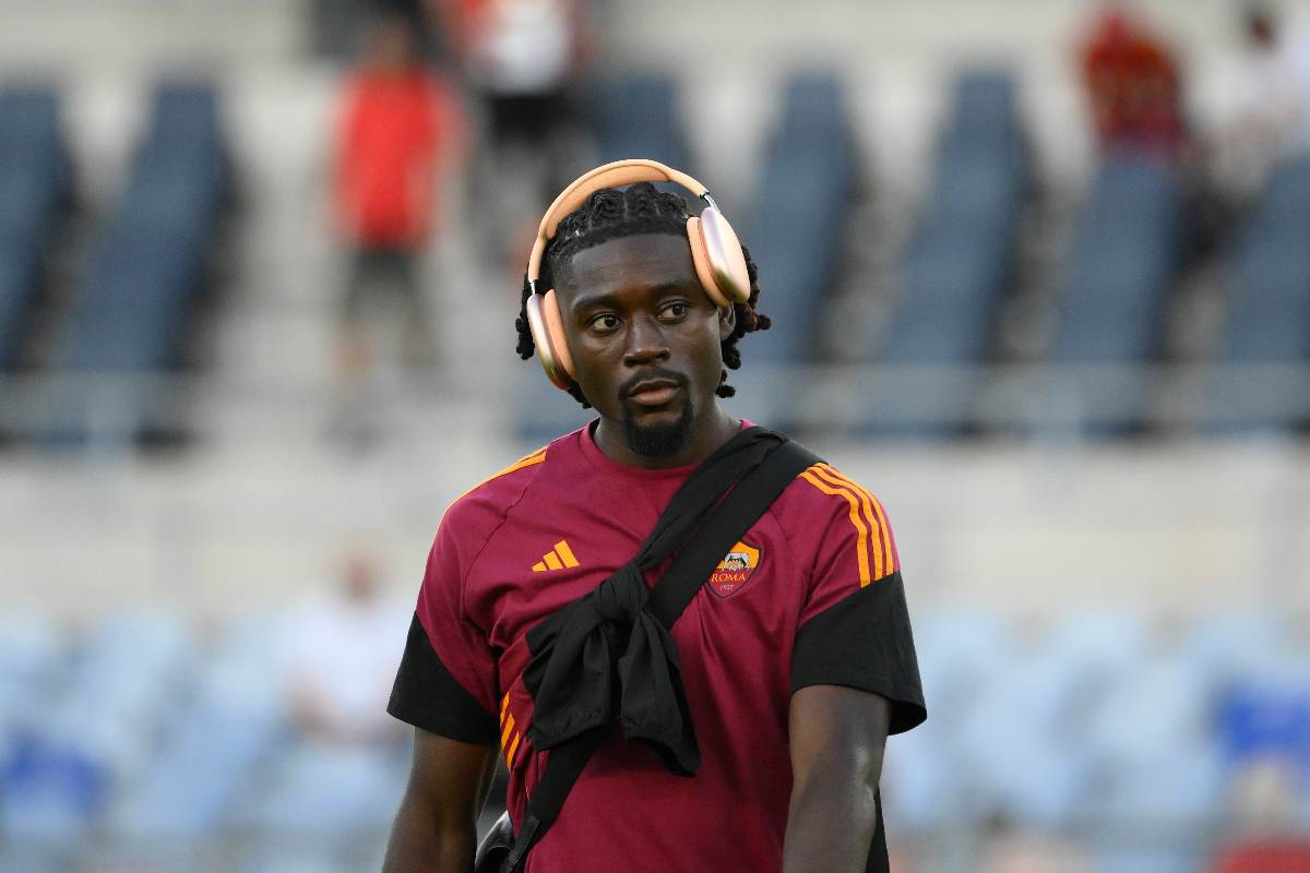 Manu Koné prima della sfida col Bologna all'Olimpico