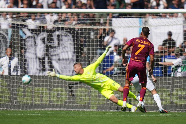 Il gol segnato da Pellegrini nel derby con la Lazio