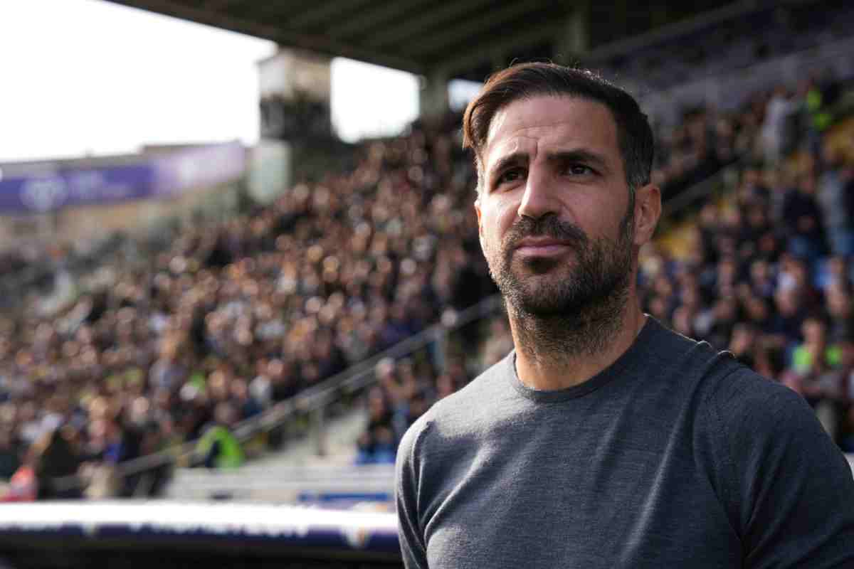 Fabregas in panchina