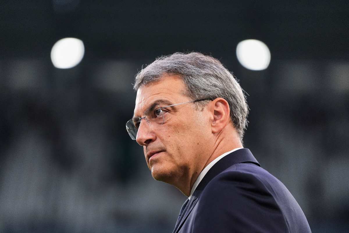 Darmien Comolli il dirigente della Juventus mentre è allo stadio prima di una gara