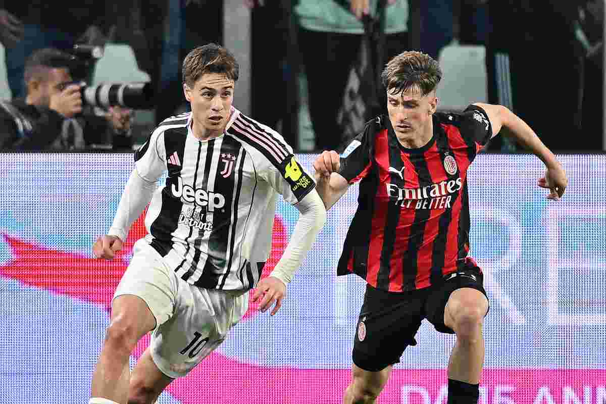 Due giocatori come Yildiz e Saelemaekers che si affrontano in un recente Juve Milan