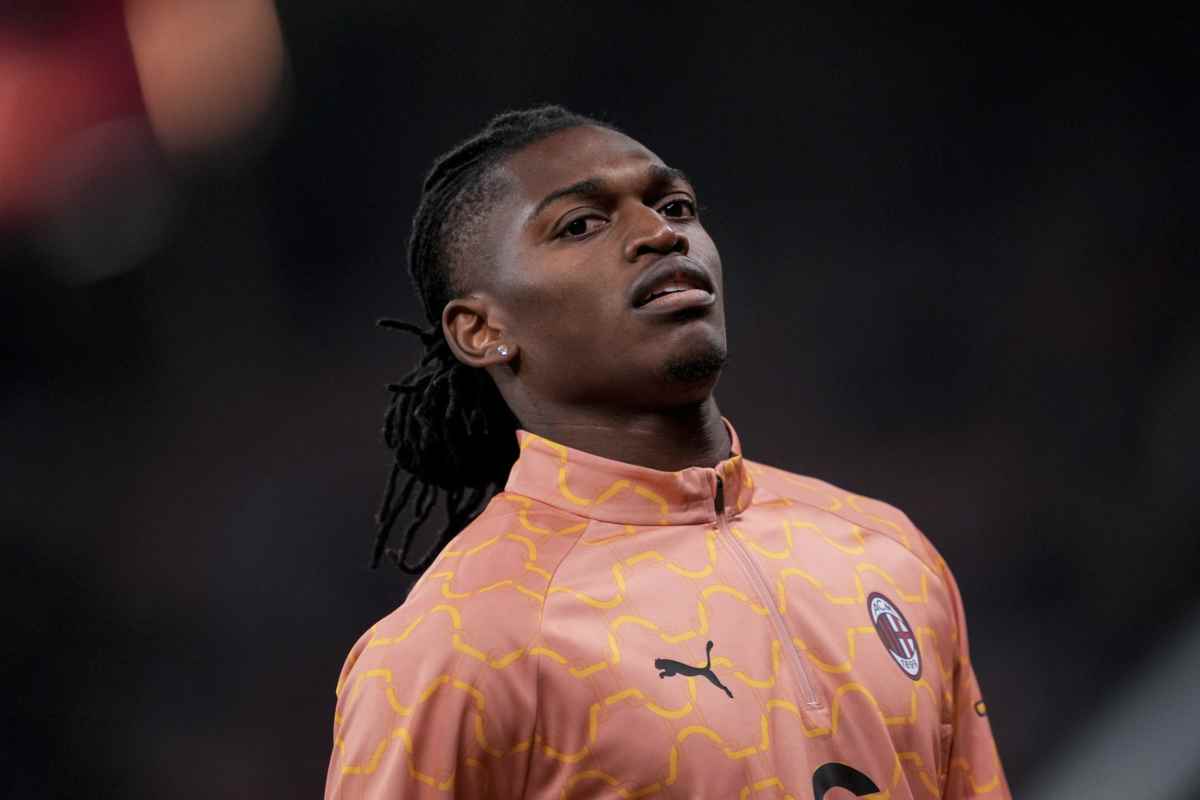 Leao durante il riscaldamento