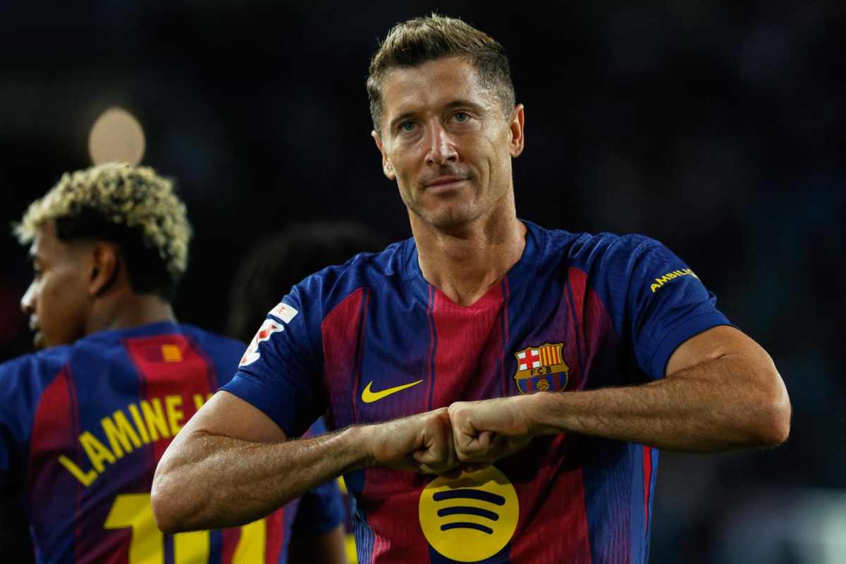 Lewandowski con il Barcellona