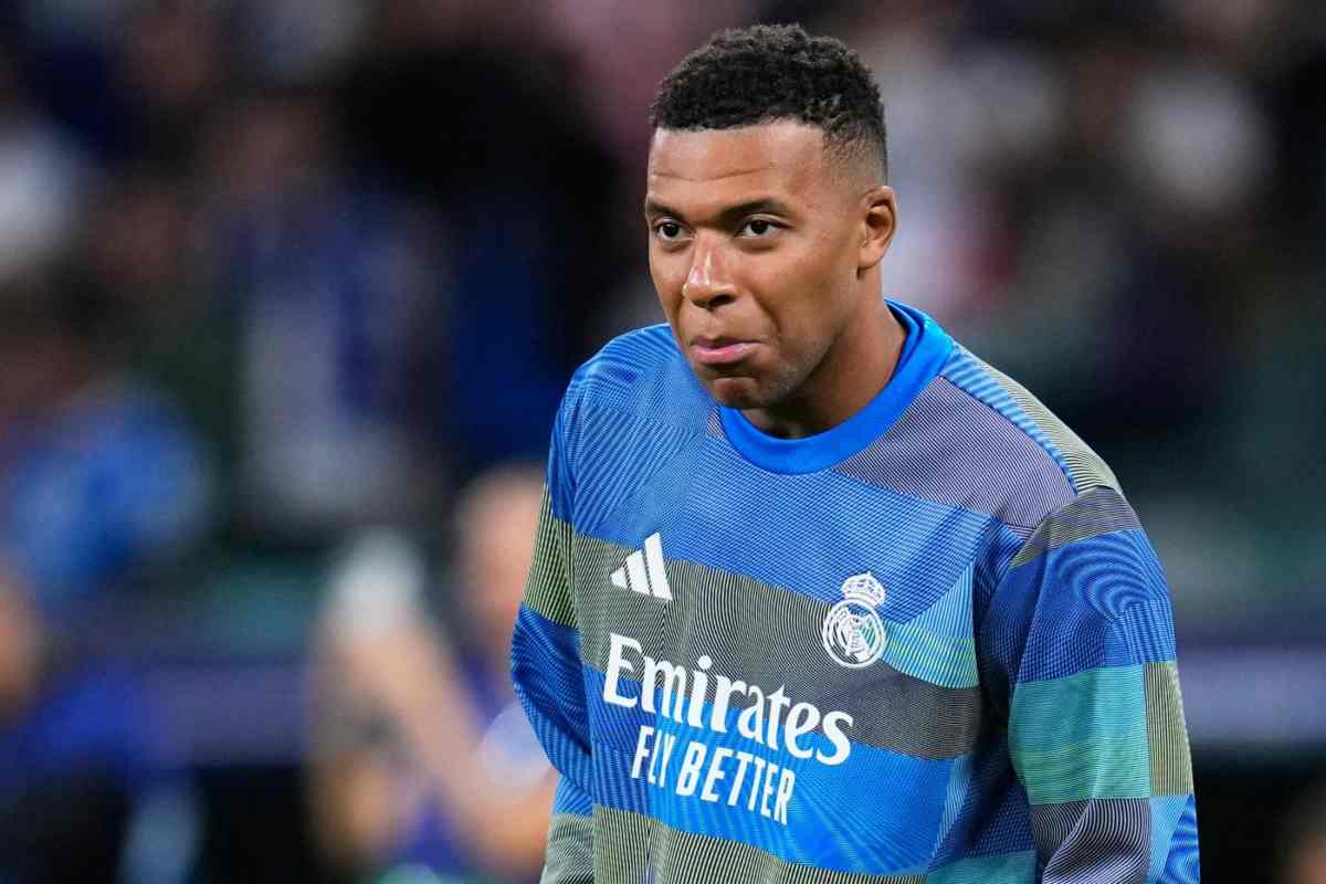 Mbappe in campo con il Real Madrid