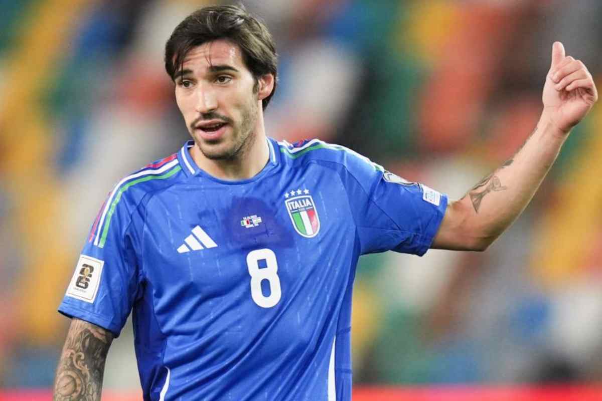Tonali in campo con l'Italia