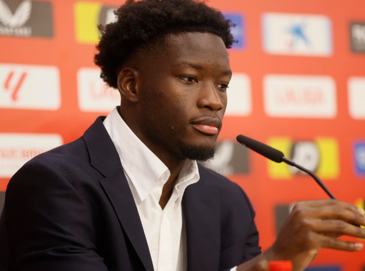 Agoume in conferenza stampa