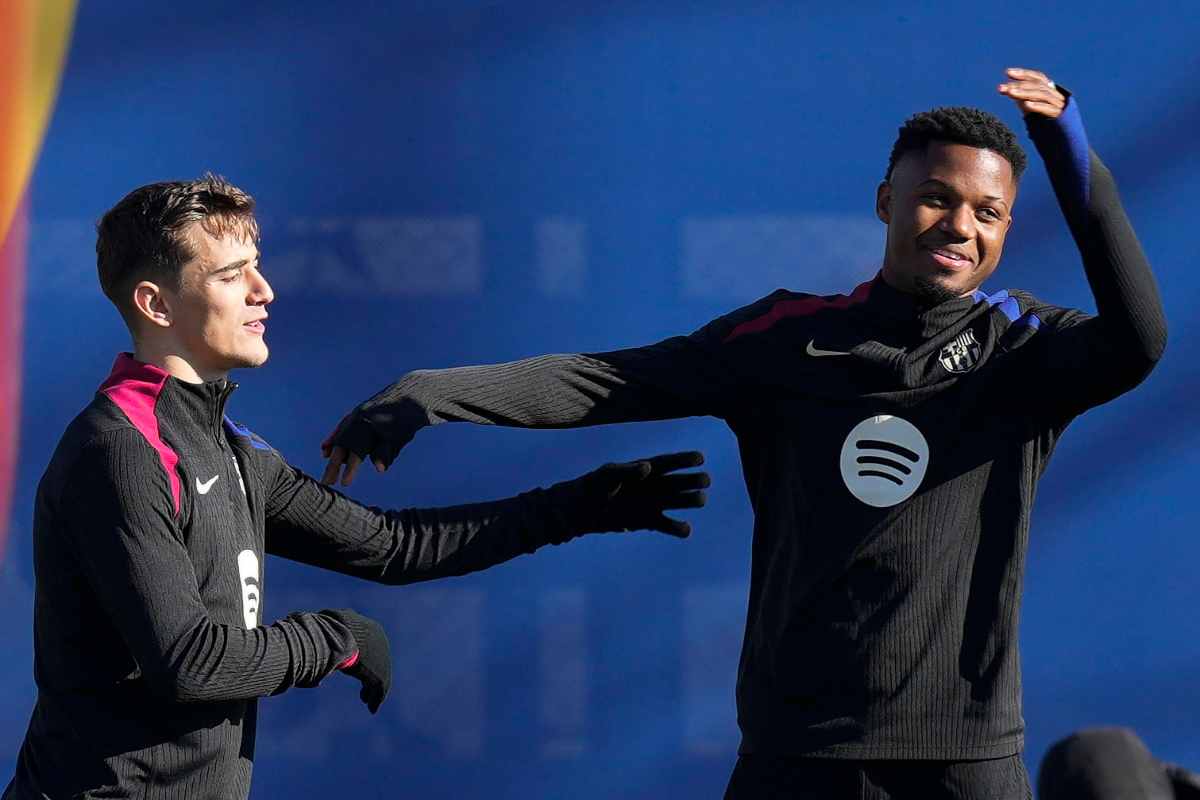 Ansu Fati insieme a Gavi