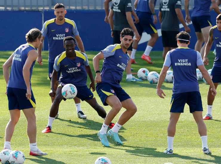 Cardoso durante un allenamento