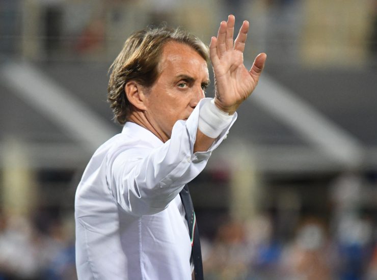 Mancini saluta il pubblico