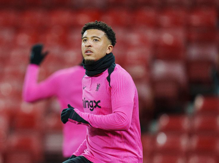 Sancho durante un riscaldamento