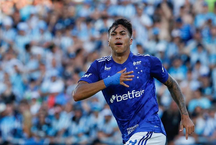 Kaio Jorge durante una gara col Cruzeiro