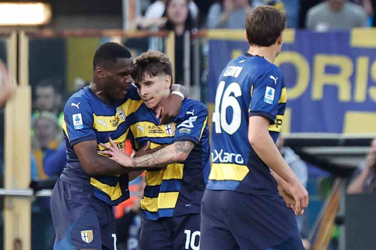 Bernabé con il Parma