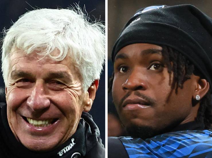 Gasperini e Lookman ai tempi dell'Atalanta ma tra i due il rapporto non è idilliaco
