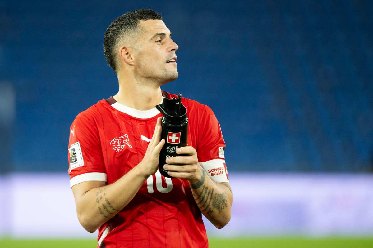 Xhaka in azione con la Svizzera