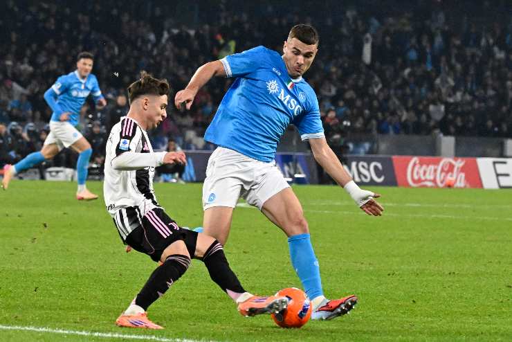 Buongiorno durante la sfida con la Juventus