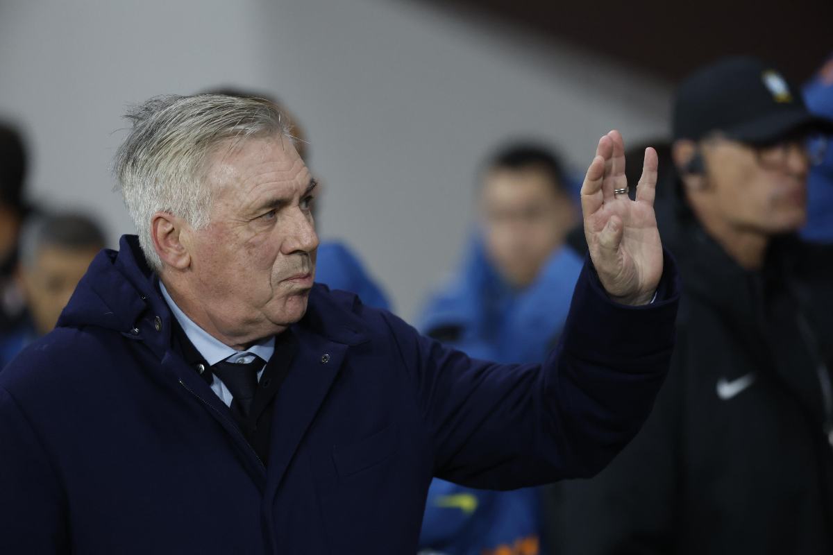 Il tecnico del Brasile Carlo Ancelotti prima di una partita della nazionale