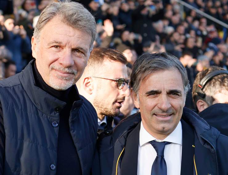 Fabio Pecchia e Marco Baroni prima di una gara di serie A