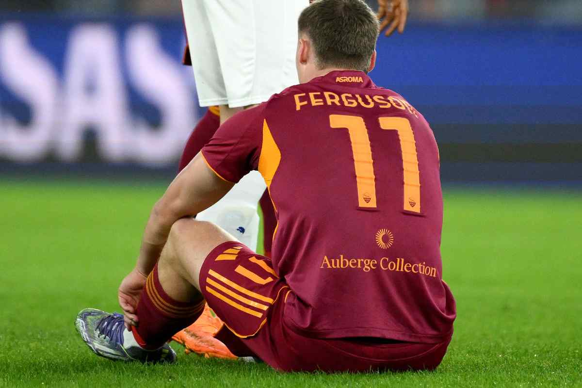 Il centravanti della Roma Ferguson additato da Gasperini