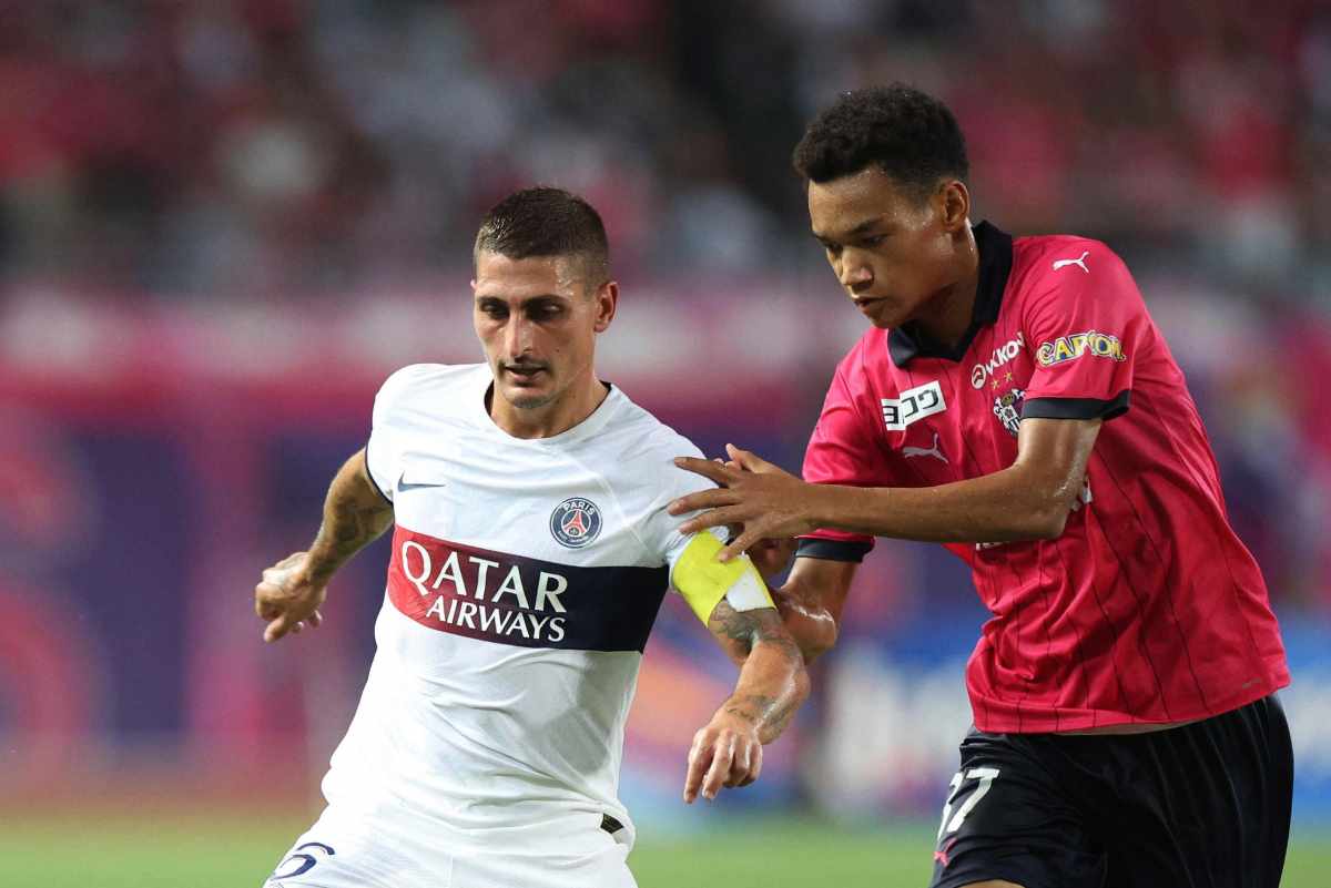 Marco Verratti mentre gioca nel campionato arabo