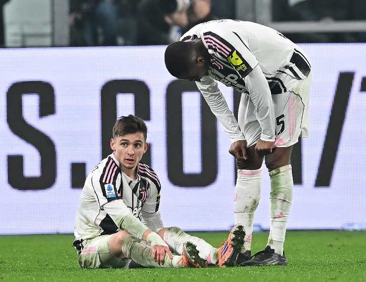 Conceicao mentre si ferma durante la gara con la Roma