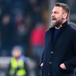 Daniele De Rossi durante l'ultima gara del Genoa contro il Cagliari vinta per 3-0