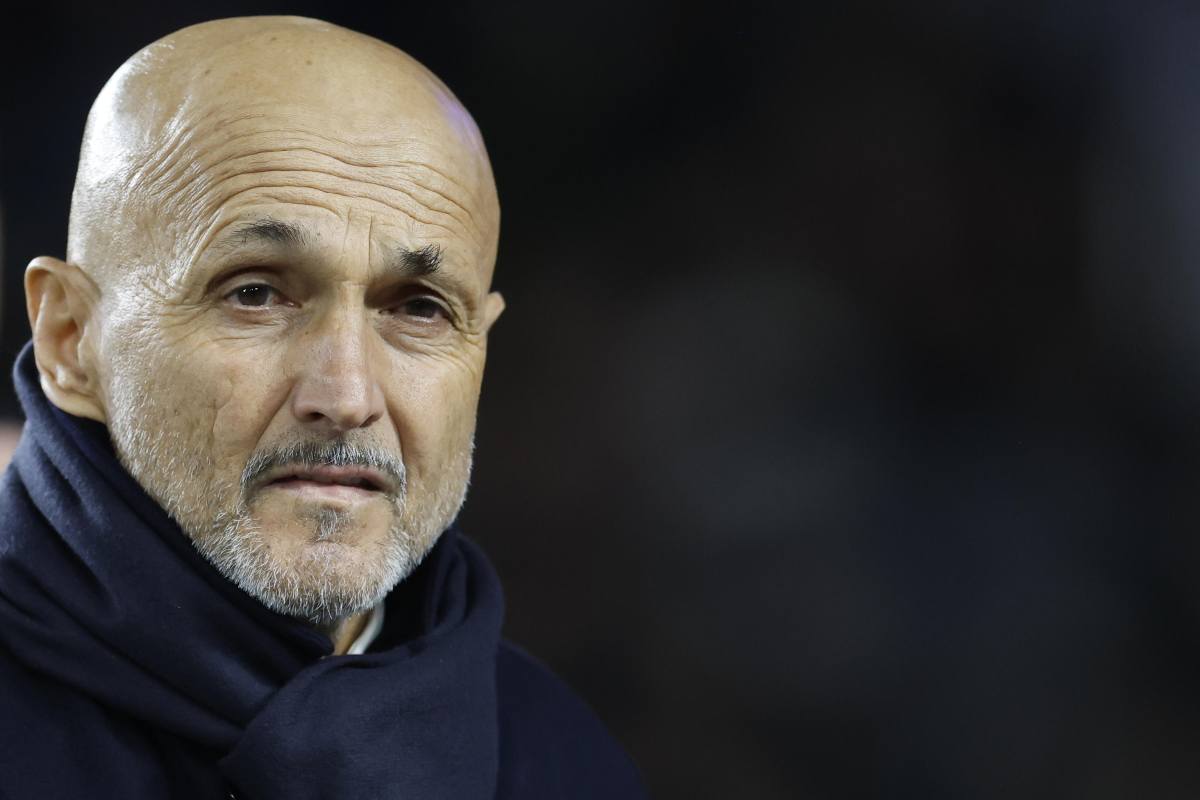 Luciano Spalletti durante la gara di Champions League con il Monaco