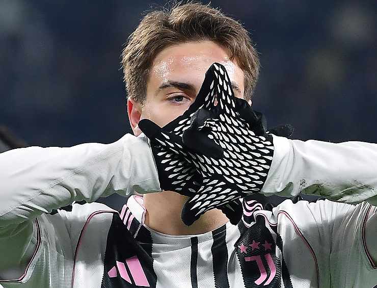 Kenan Yildiz dopo la realizzazione di un gol contro la Cremonese