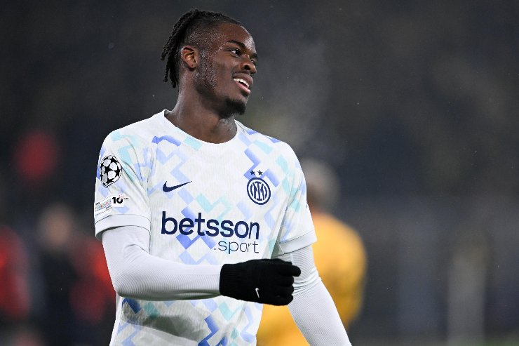 Yann Bisseck durante una gara dell'Inter